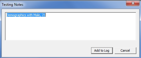 Preview Mode Testing Notes box